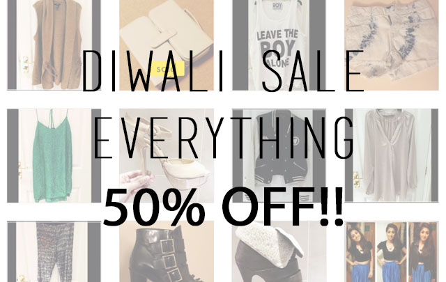 DIWALI SALE! 50% OFF EVERYTHING!